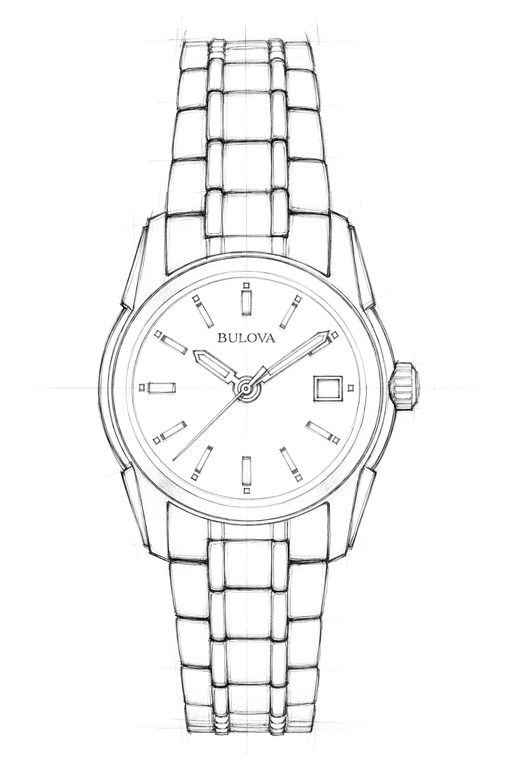 Watch technical diagram