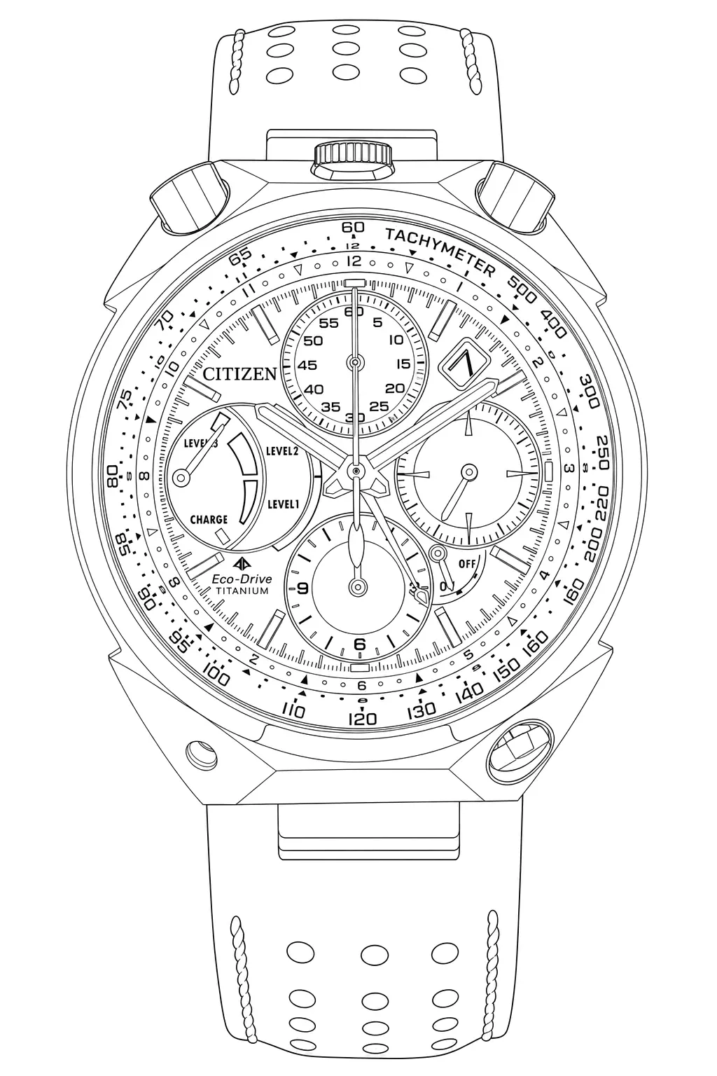 Watch technical diagram