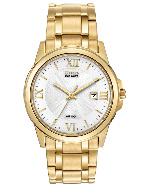 Corso - Men's Eco-Drive Gold Tone Roman Numeral Watch | CITIZEN