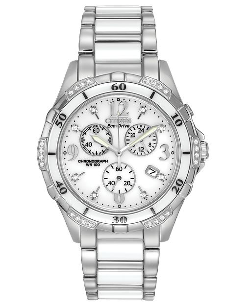Silhouette Diamond Sport - Ladies FB1230-50A Chronograph Watch | CITIZEN