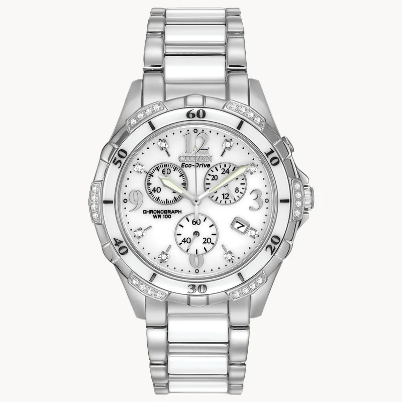 Silhouette Diamond Sport - Ladies FB1230-50A Chronograph Silhouette Diamond Sport - Ladies FB1230-50A Chronograph