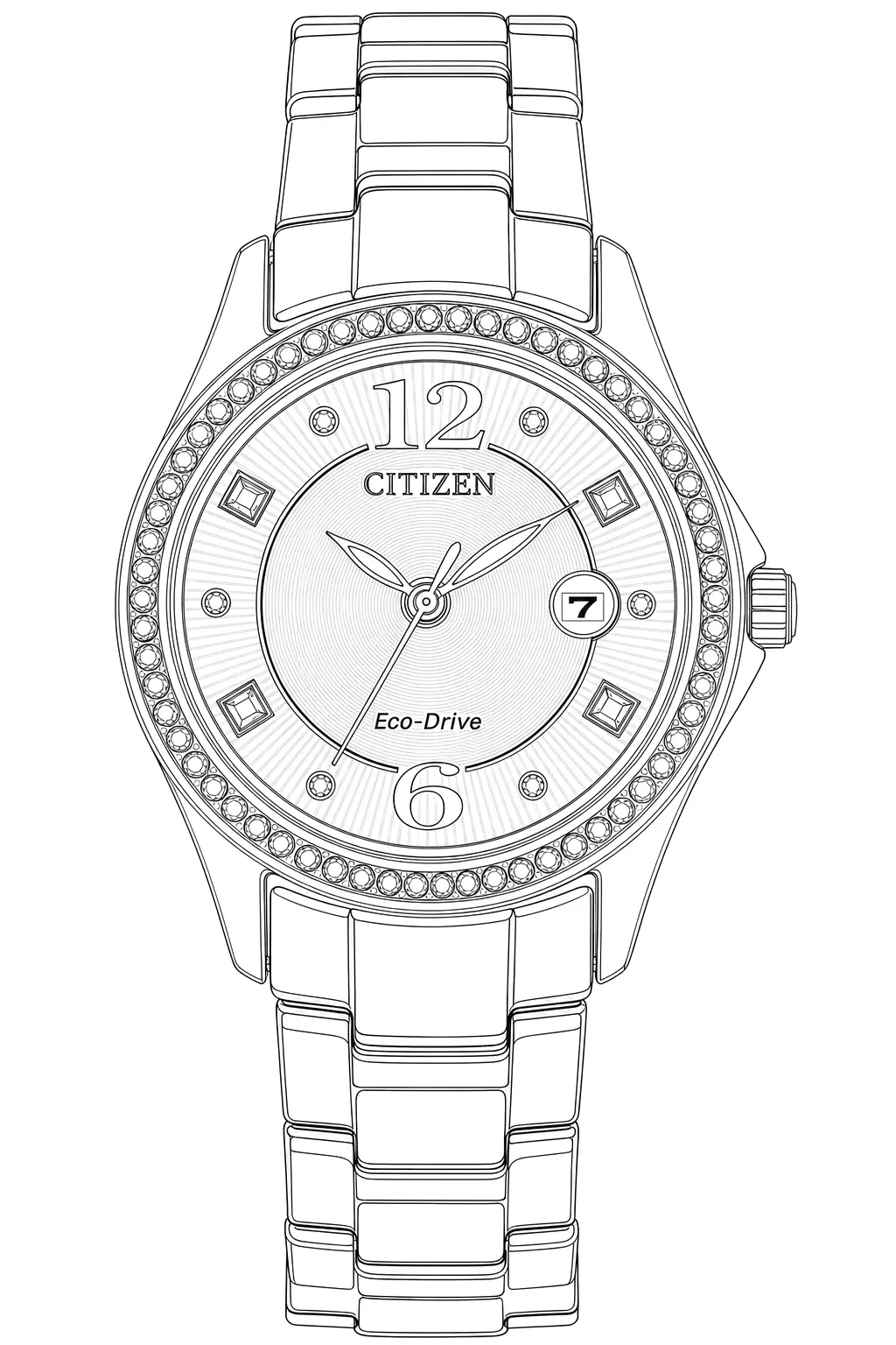 Watch technical diagram