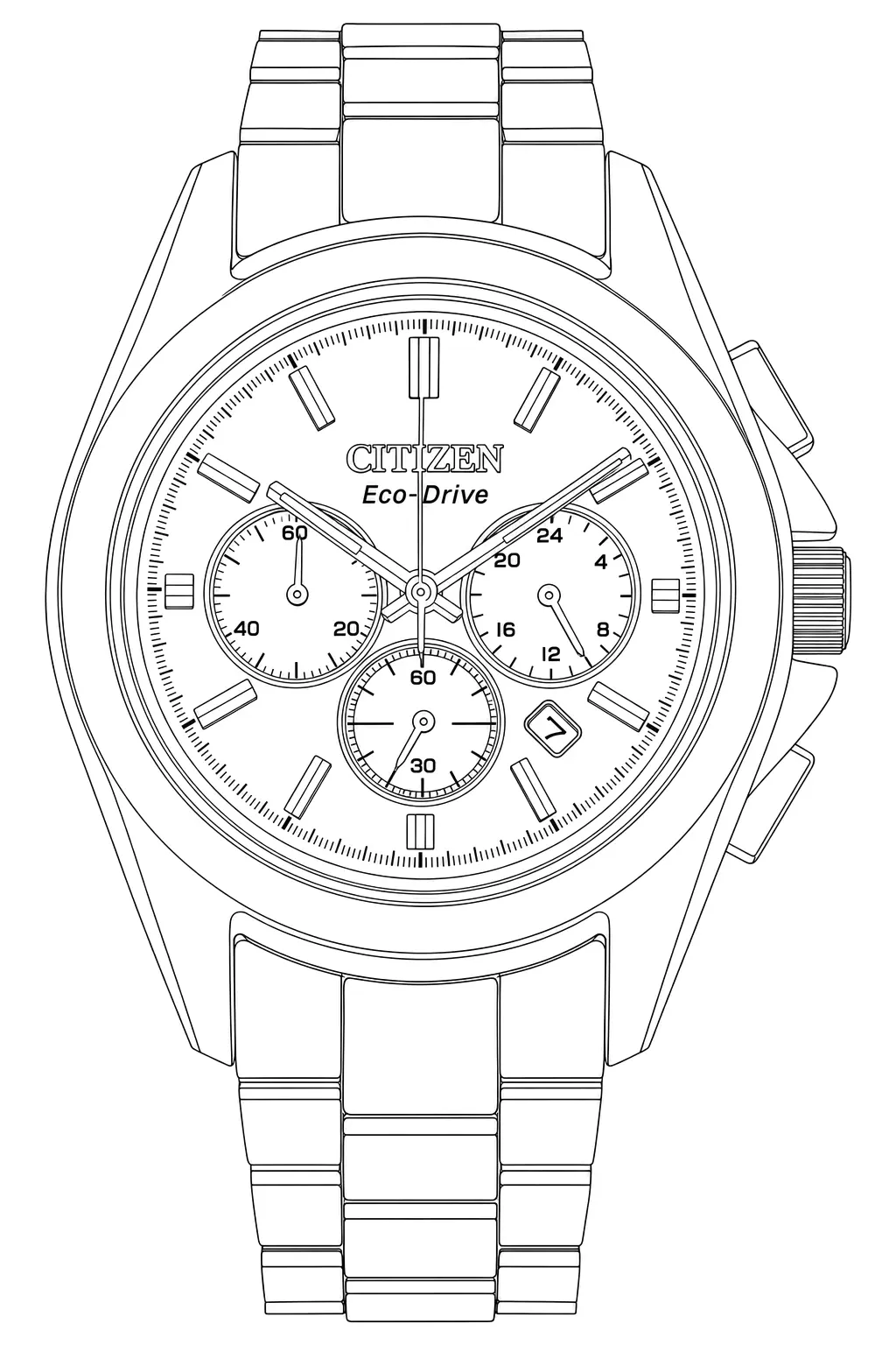 Watch technical diagram