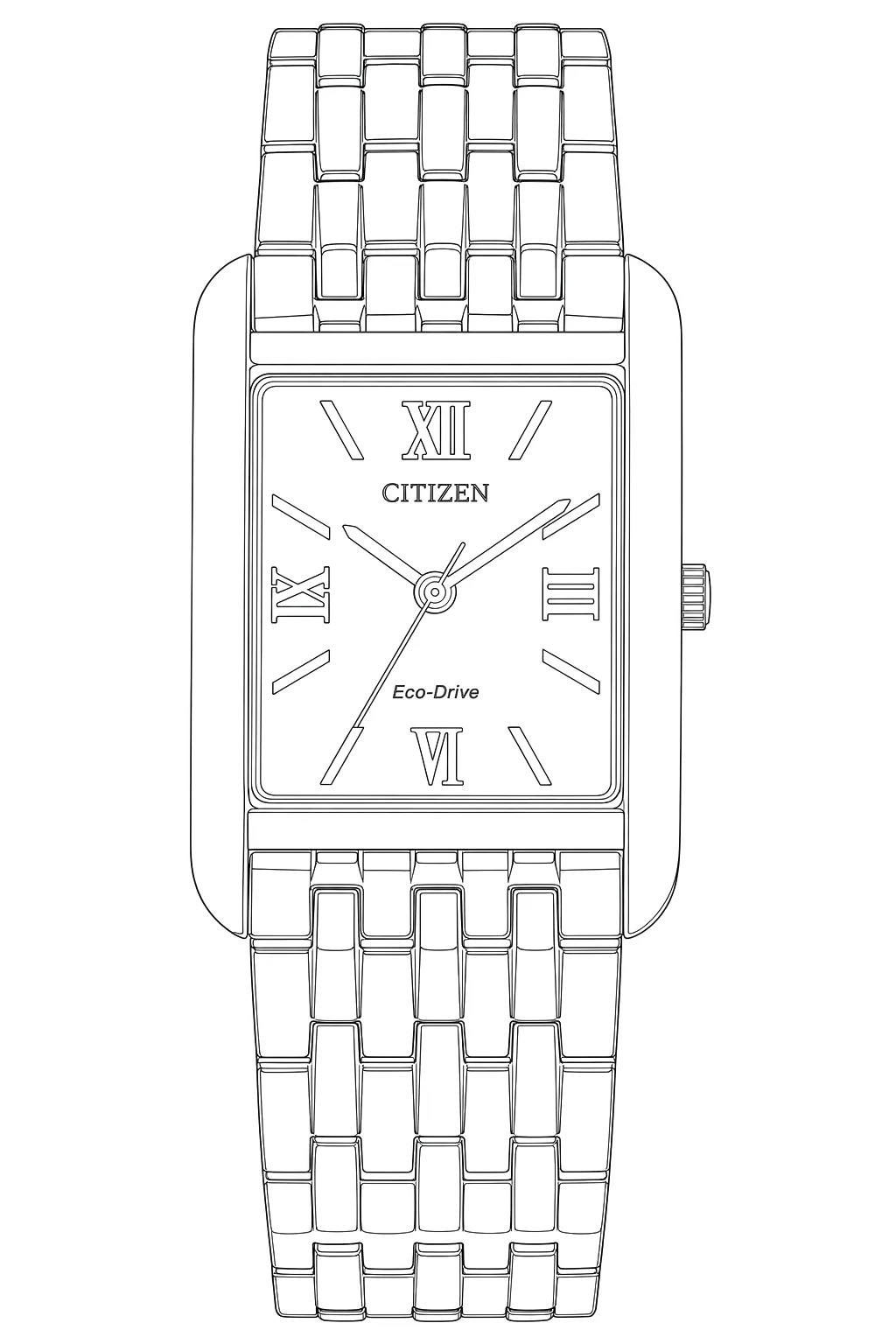 Watch technical diagram