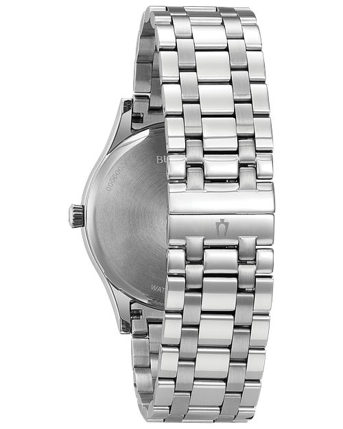 Bulova Men´s ´Snorkel´ Quartz Stainless Steel Watch， Color:Silver