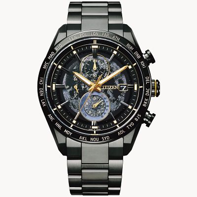 HAKUTO R Black Dial Super Titanium Bracelet CC4016 75E CITIZEN
