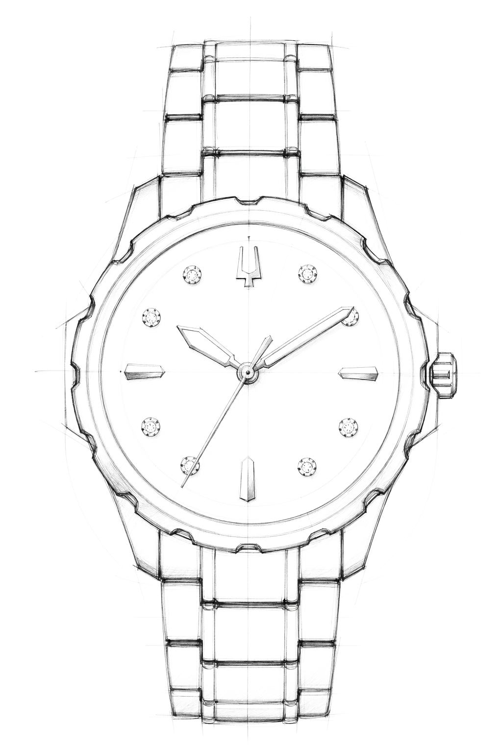 Watch technical diagram