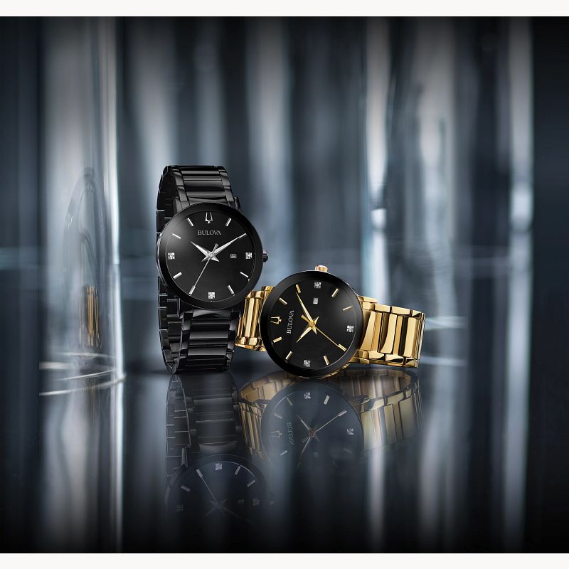 Reloj bulova con diamantes caballero hotsell