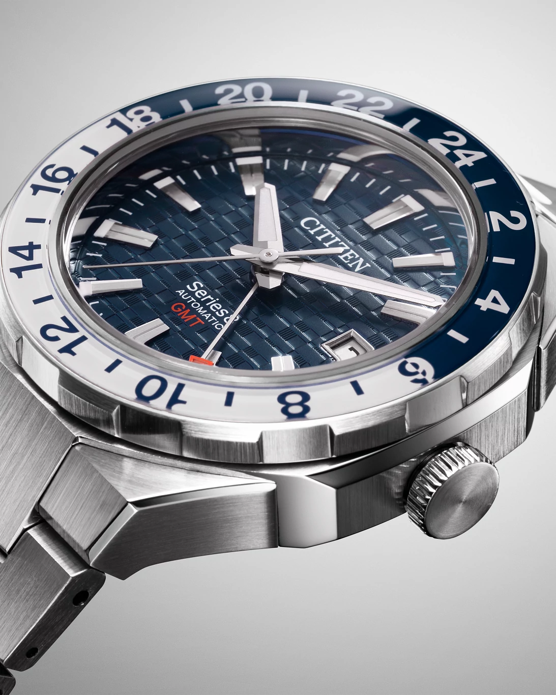 Orologio Automatico Citizen Series 8 GMT Acciaio/Blu NB6034-58L – Stile E Precisione Per Uomo