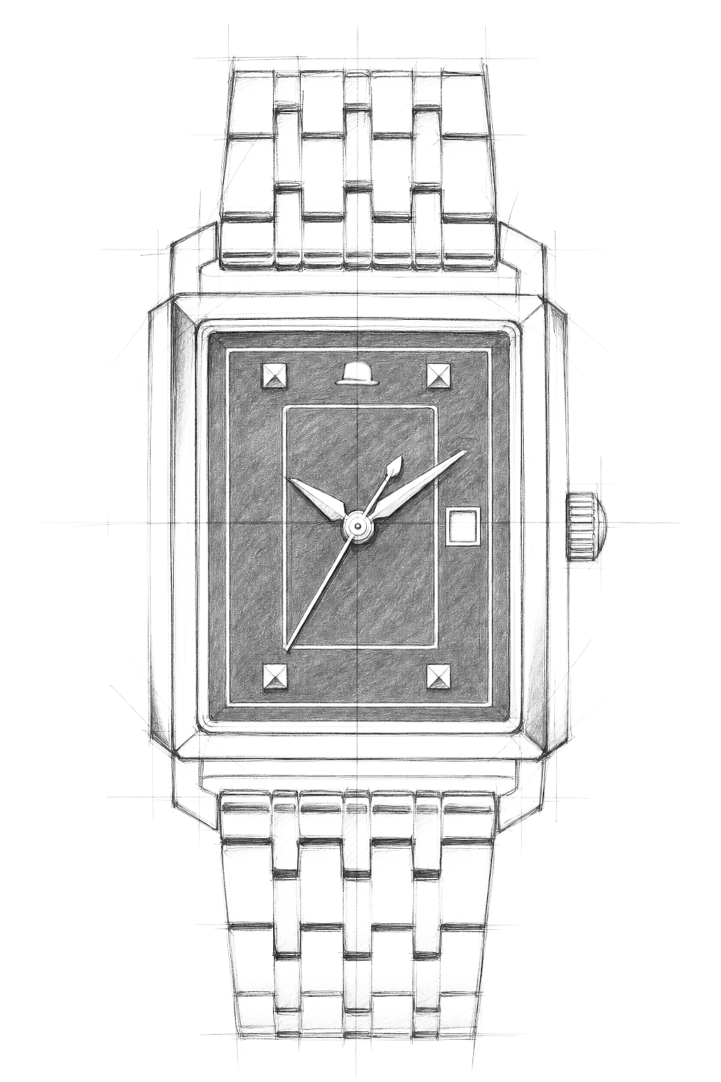 Watch technical diagram
