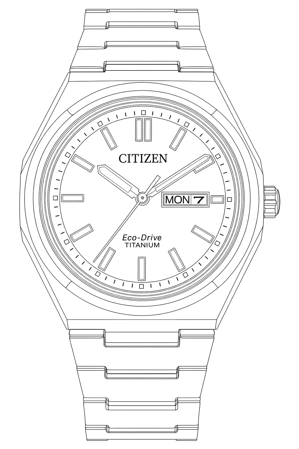 Watch technical diagram