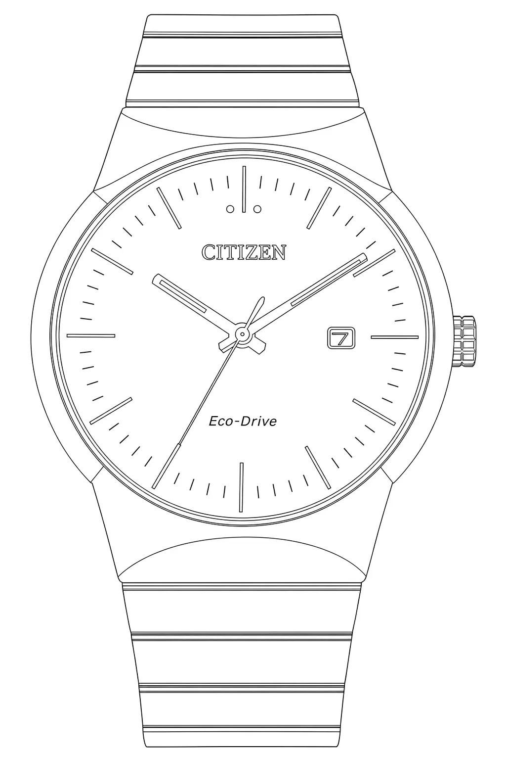 Watch technical diagram