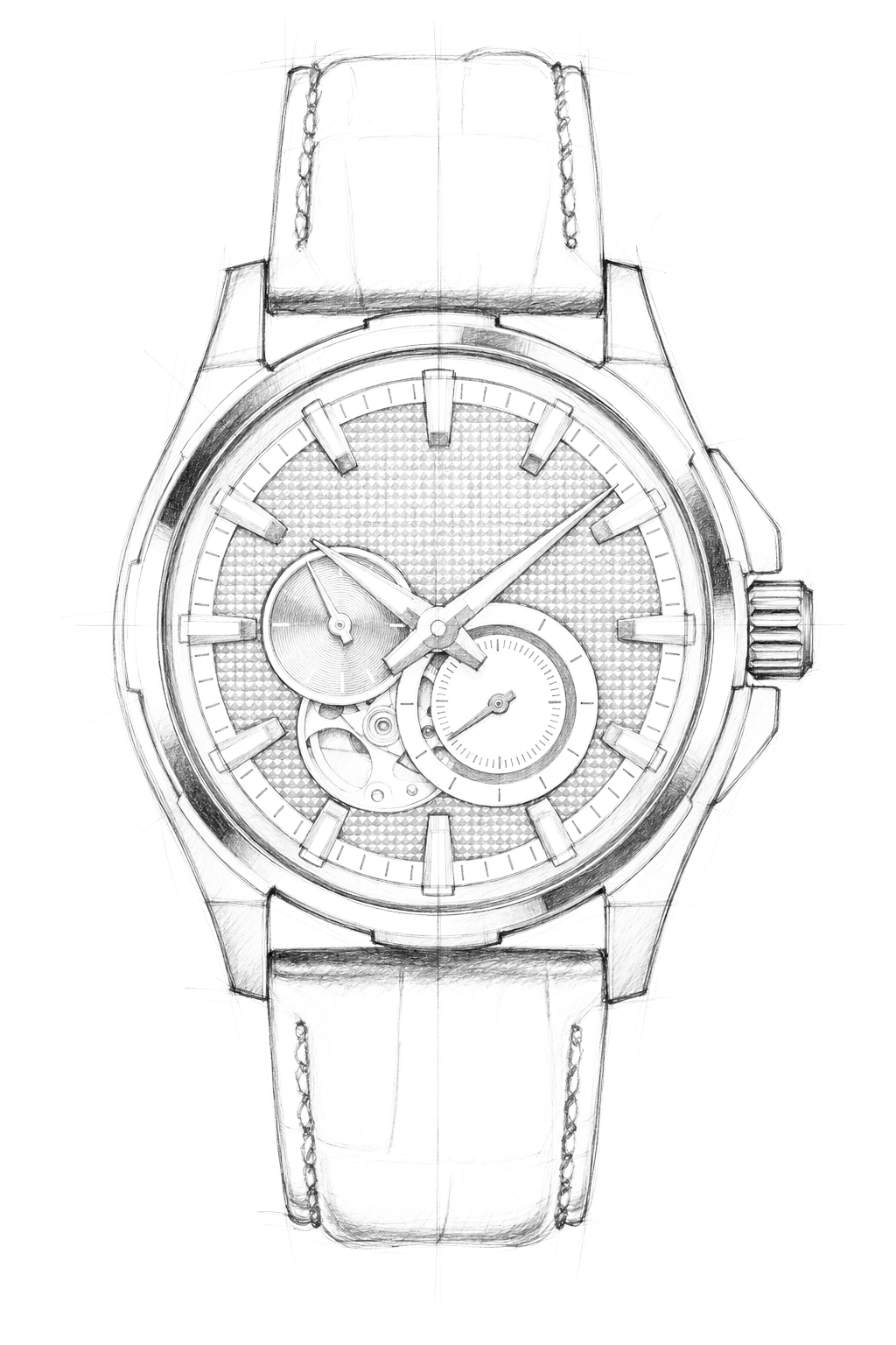 Watch technical diagram