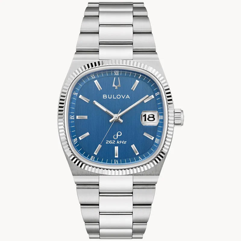 Blue Dial Stainless Steel Bracelet Super Seville 96B440 Bulova