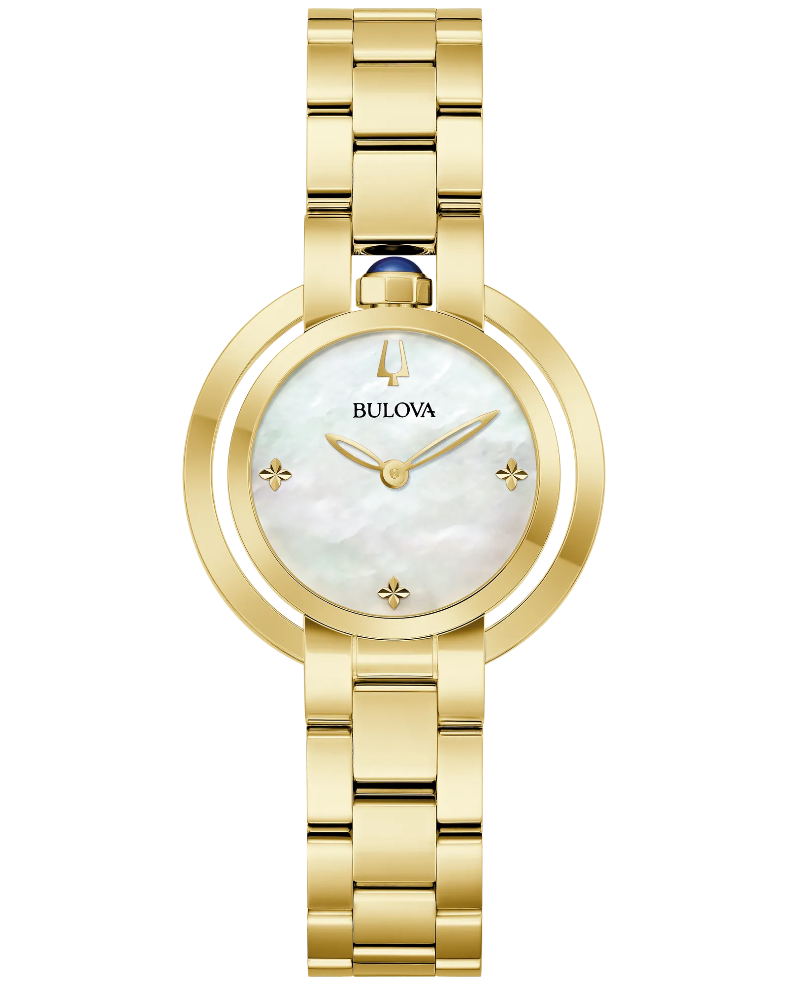 Bulova White Dial Stainless Steel Bracelet Rubaiyat 97L181 — White
