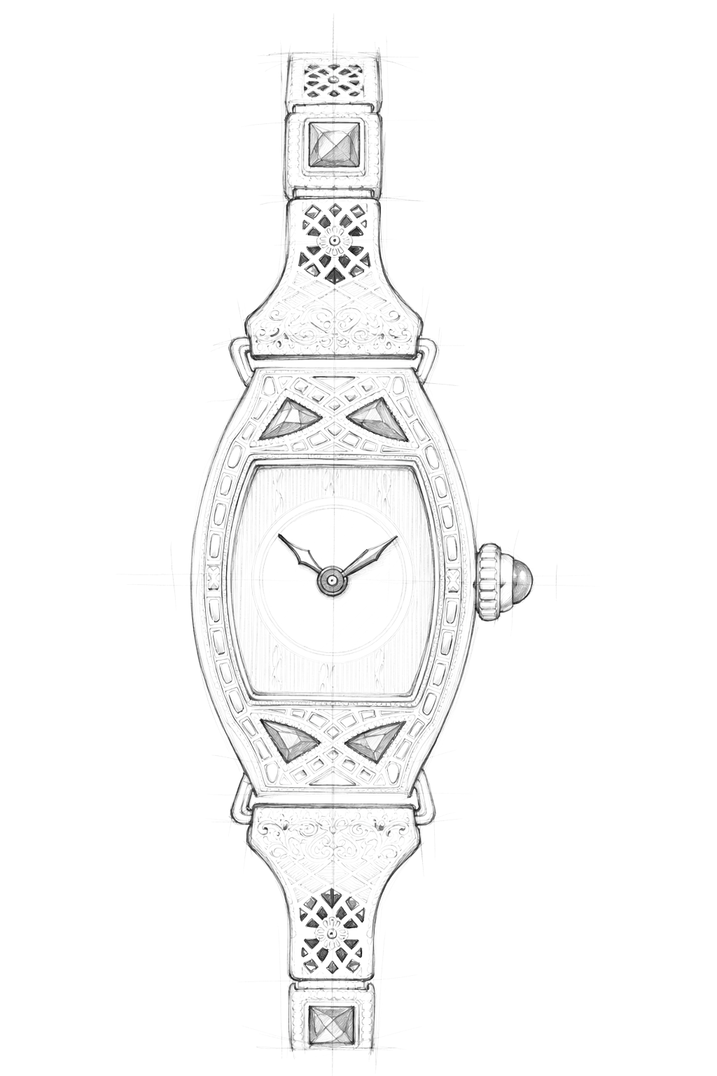 Watch technical diagram