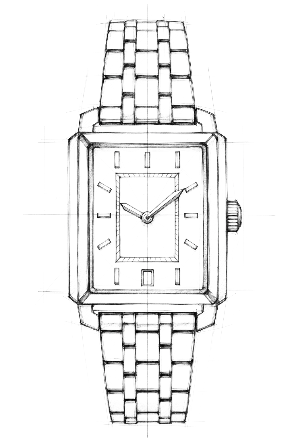 Watch technical diagram