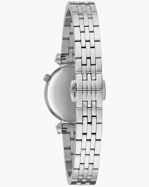 BULOVA ♦ 96P221 Regatta Classic Ladies Watch Black Dial Stainless Steel Bracelet Regatta 96P221 | Bulova