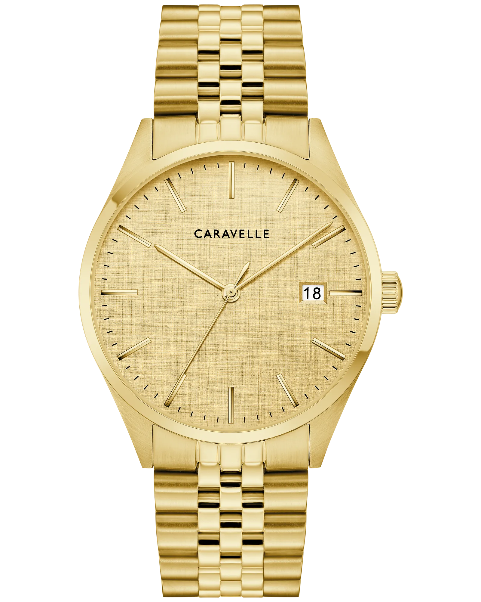 Bulova Champagne Dial Stainless Steel Bracelet Classic 44B132 — Champagne