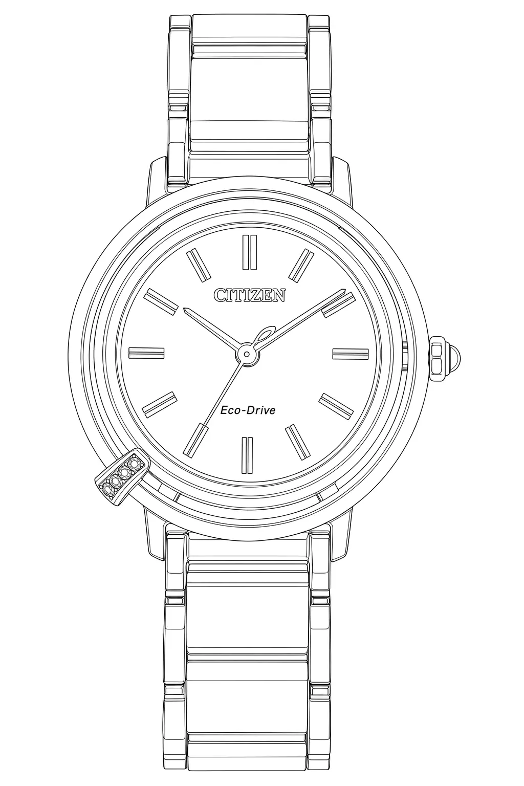 Watch technical diagram