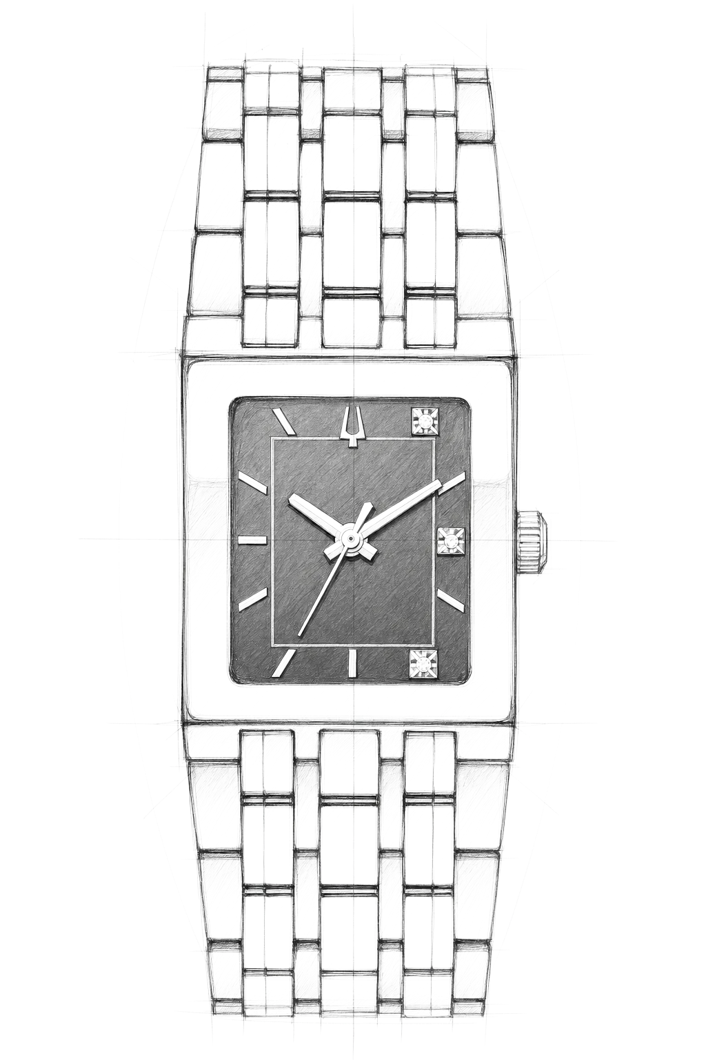 Watch technical diagram