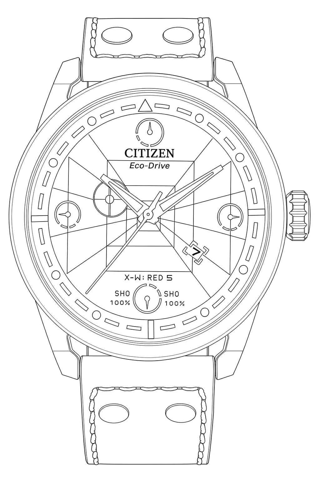 Watch technical diagram