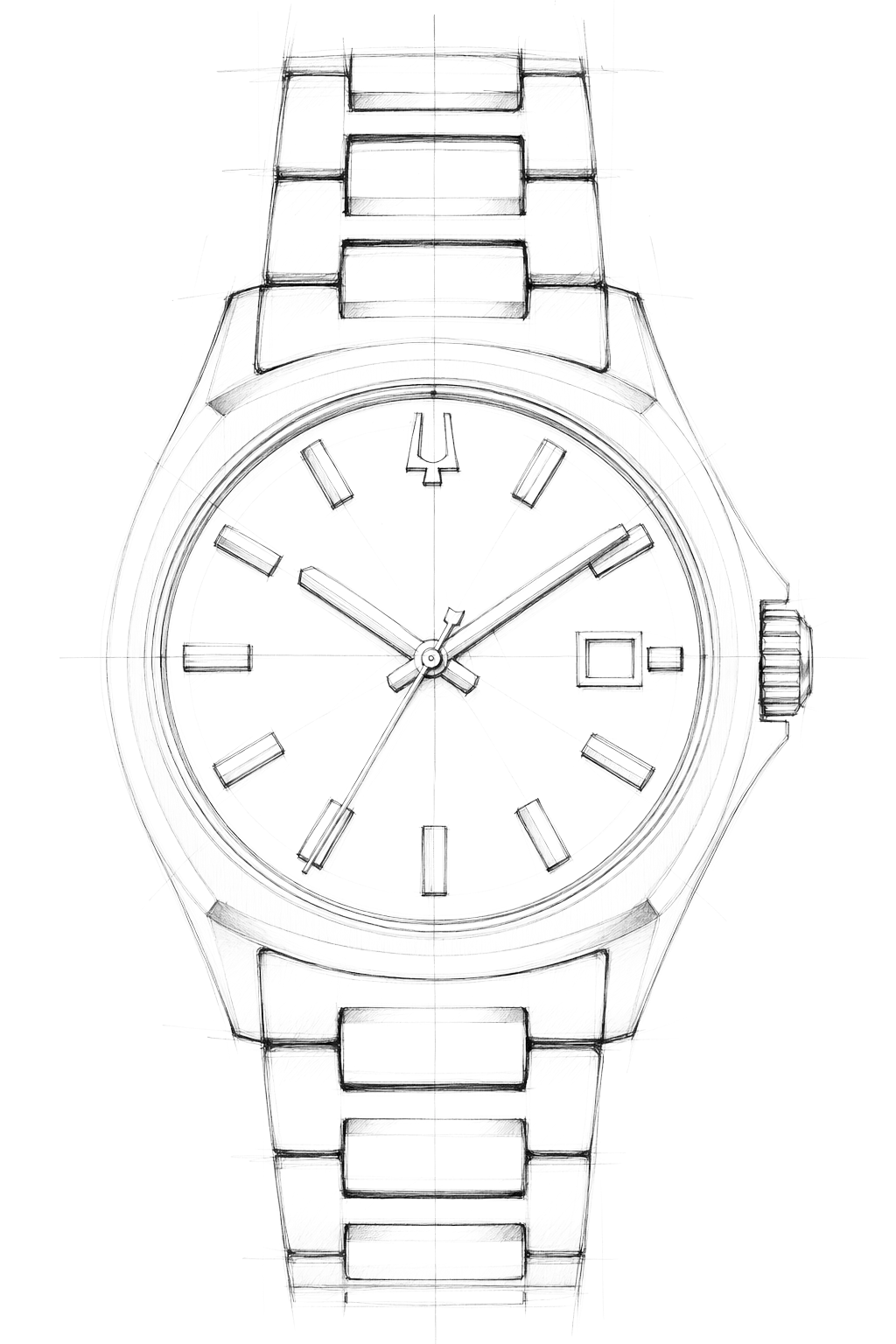 Watch technical diagram