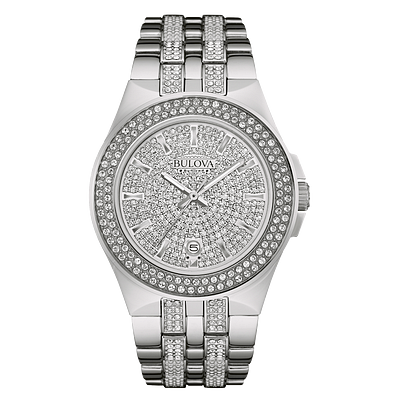 Bulova pave crystal watch online