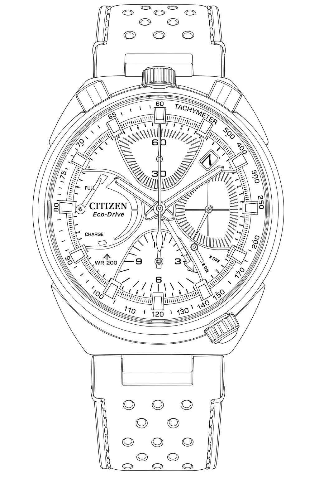 Watch technical diagram