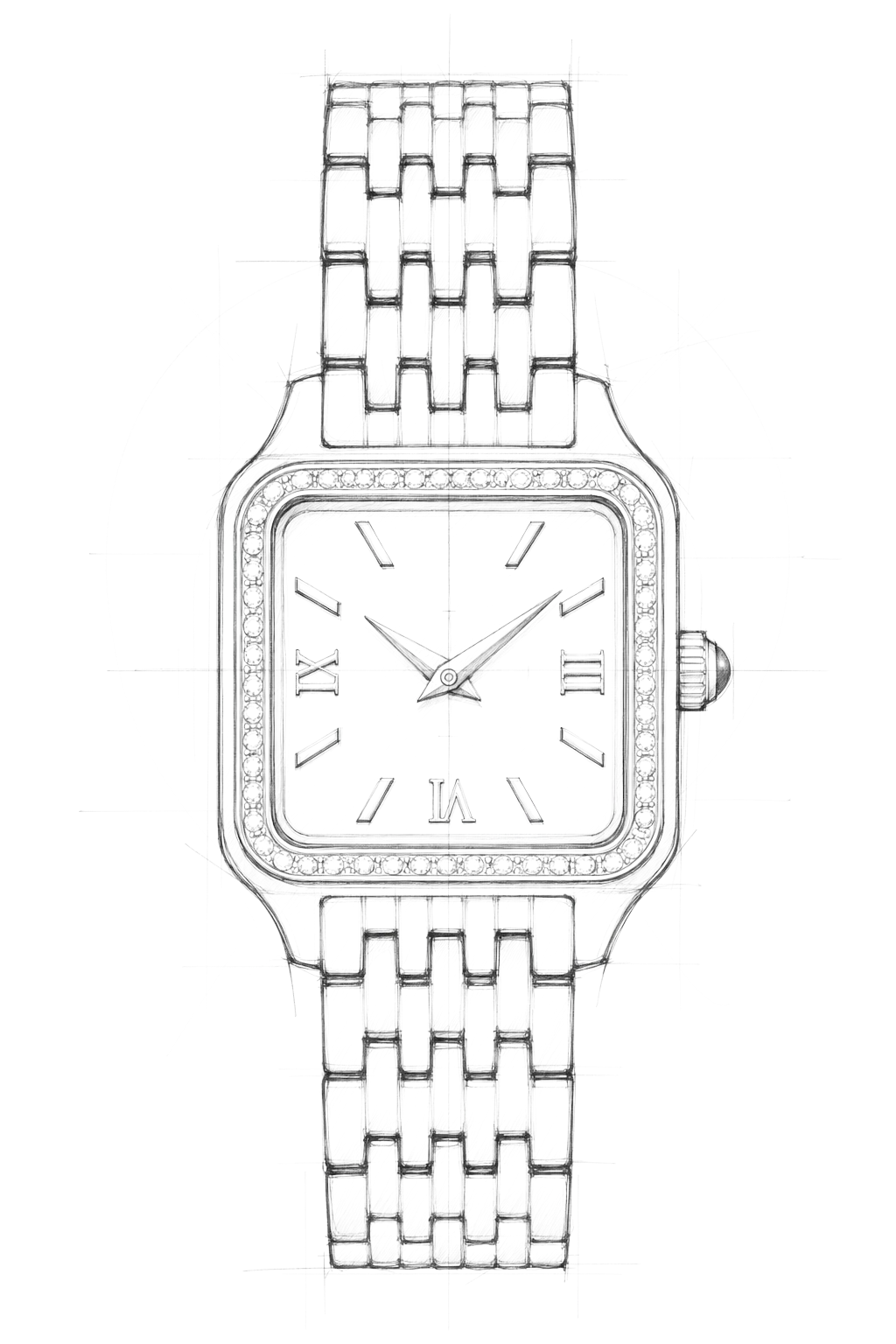 Watch technical diagram