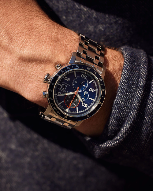 Brycen Blue Dial Stainless Steel Bracelet CA0850-59L | CITIZEN Brycen Blue Dial Stainless Steel Bracelet CA0850-59L | CITIZEN