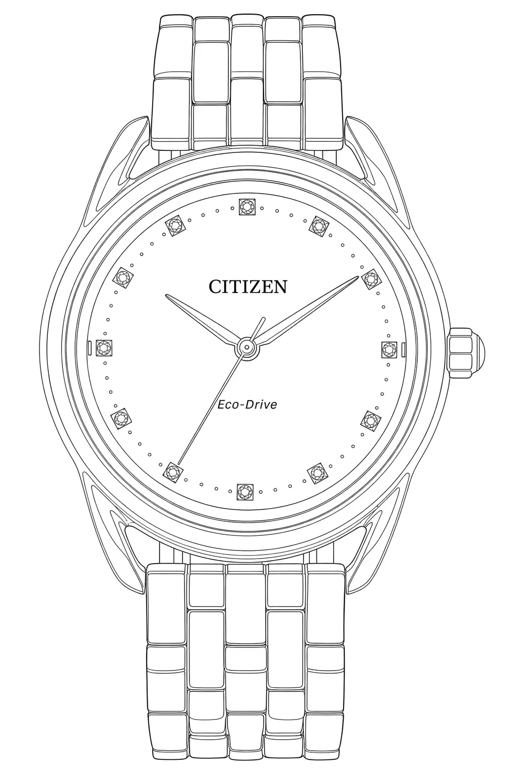 Watch technical diagram