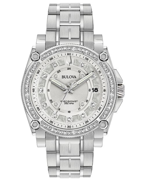 Bulova Icon Precisionist Women's Stainless Steel Diamond Watch