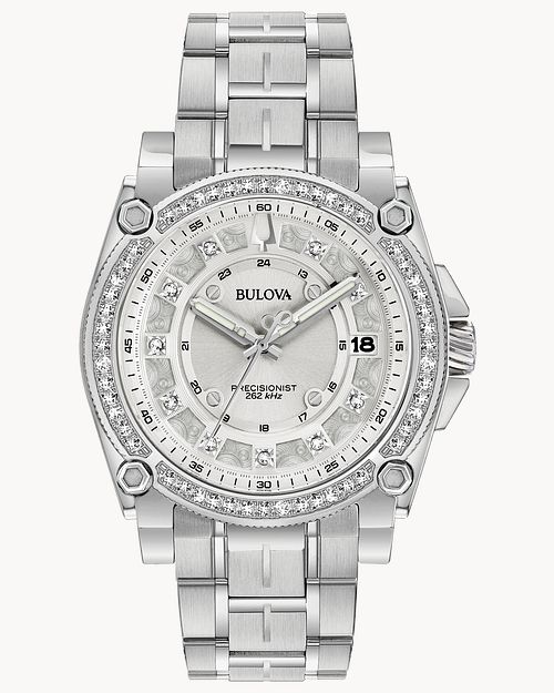 Bulova Icon Precisionist Women s Stainless Steel Diamond Watch