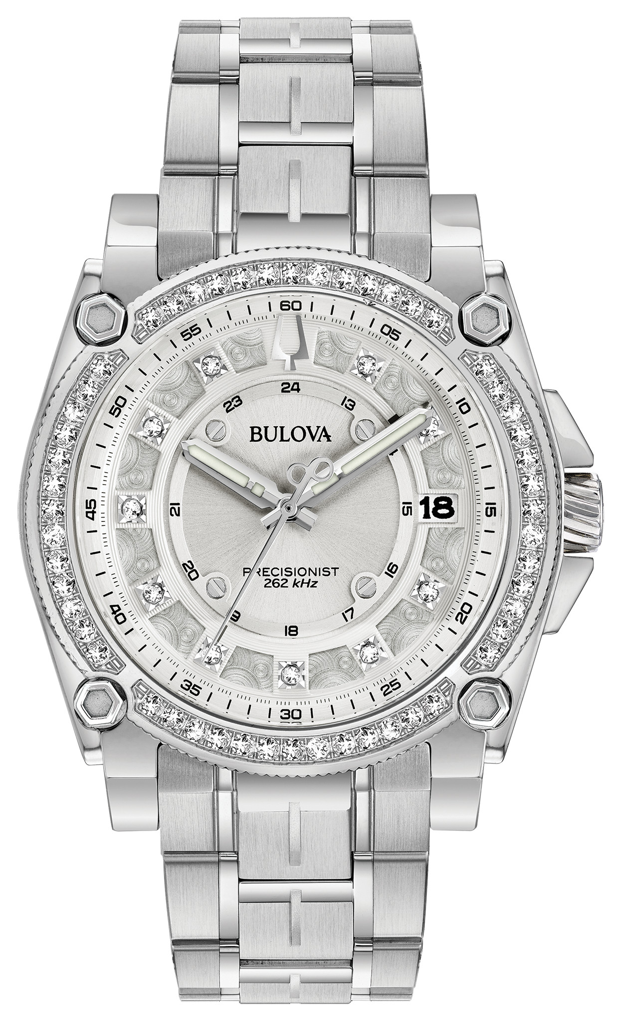 bulova watch women's precisionist diamond accent