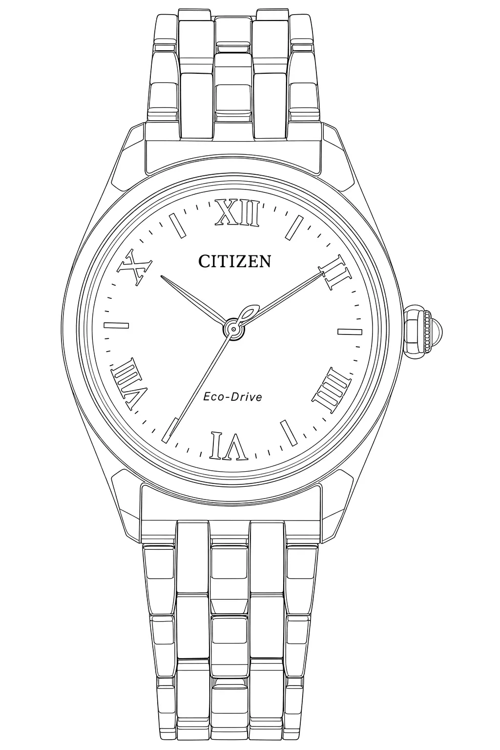 Watch technical diagram