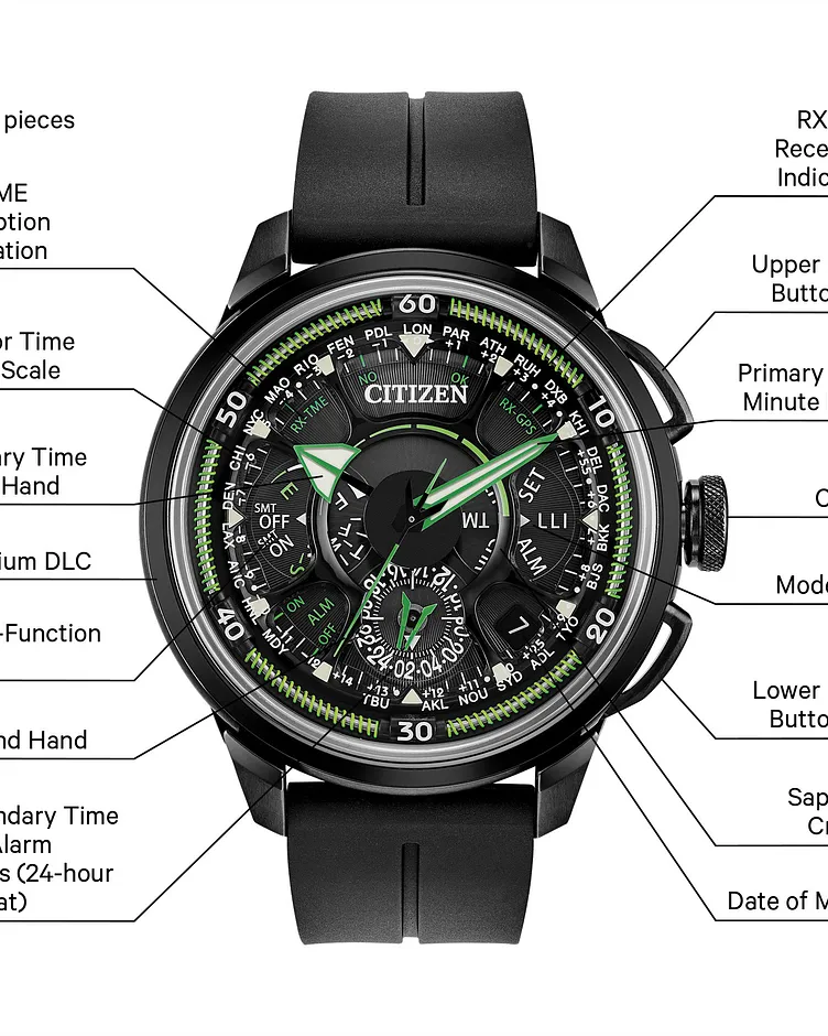 Satellite Wave Men's Eco-Drive CC7005-16E Calendar Watch CITIZEN