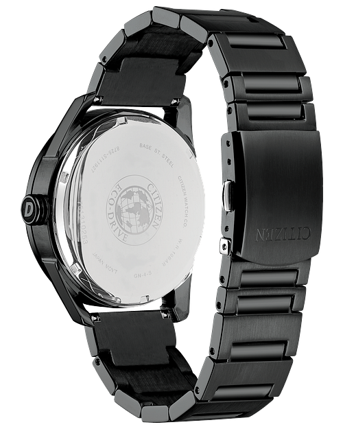 CTO Men s Black BU4025 59E Steel Chronograph Watch CITIZEN