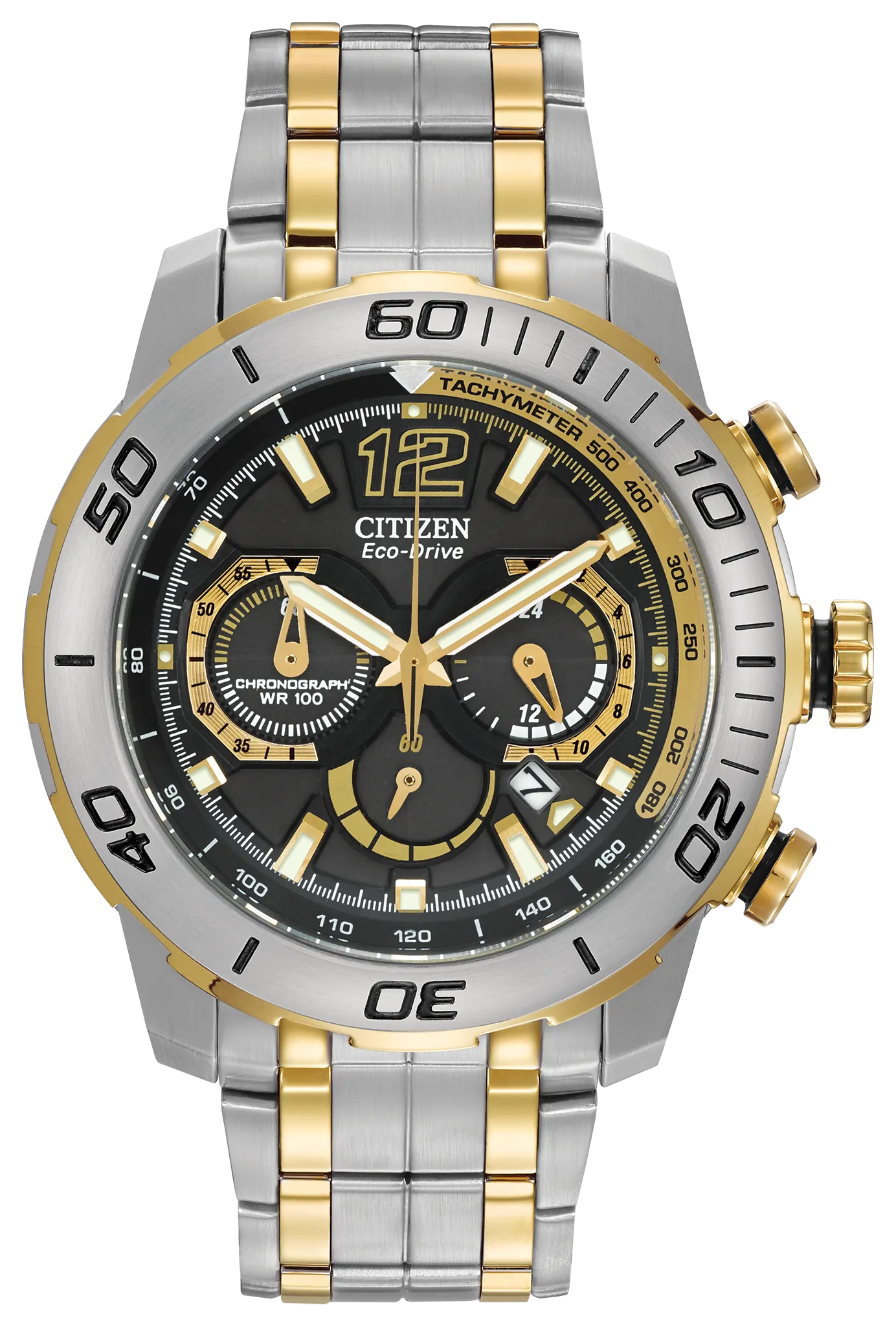 Primo Black Dial Stainless Steel Bracelet CA4084-51E | CITIZEN