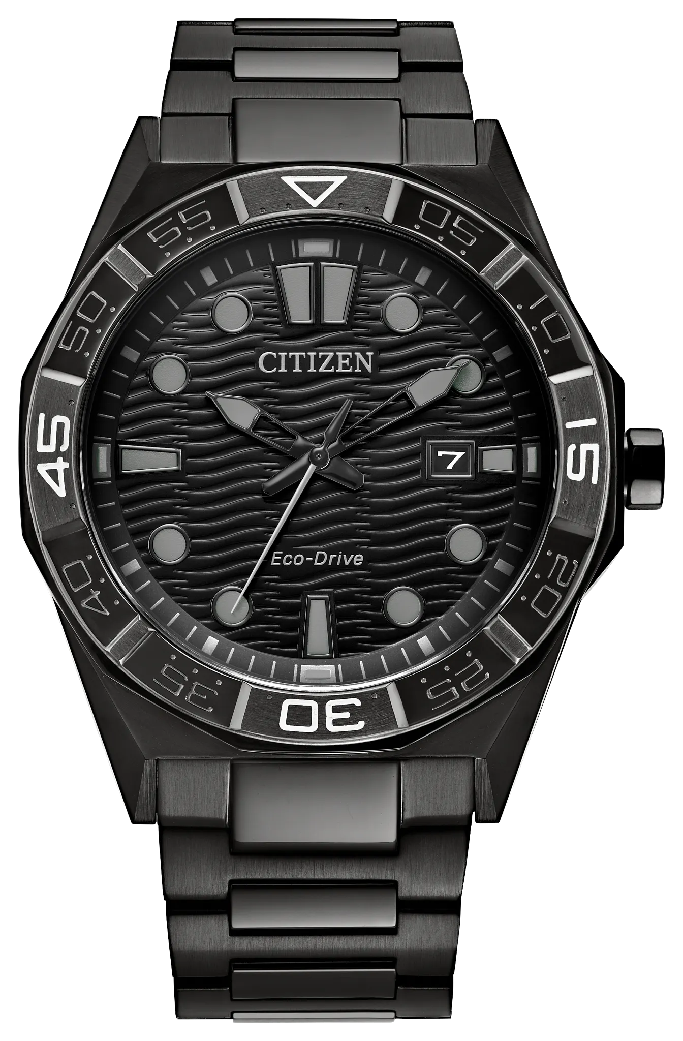  ALWAYS WND JKT ブラック/セミソーラースライム Brycen Black Dial Stainless Steel Bracelet AW1855-52E | CITIZEN