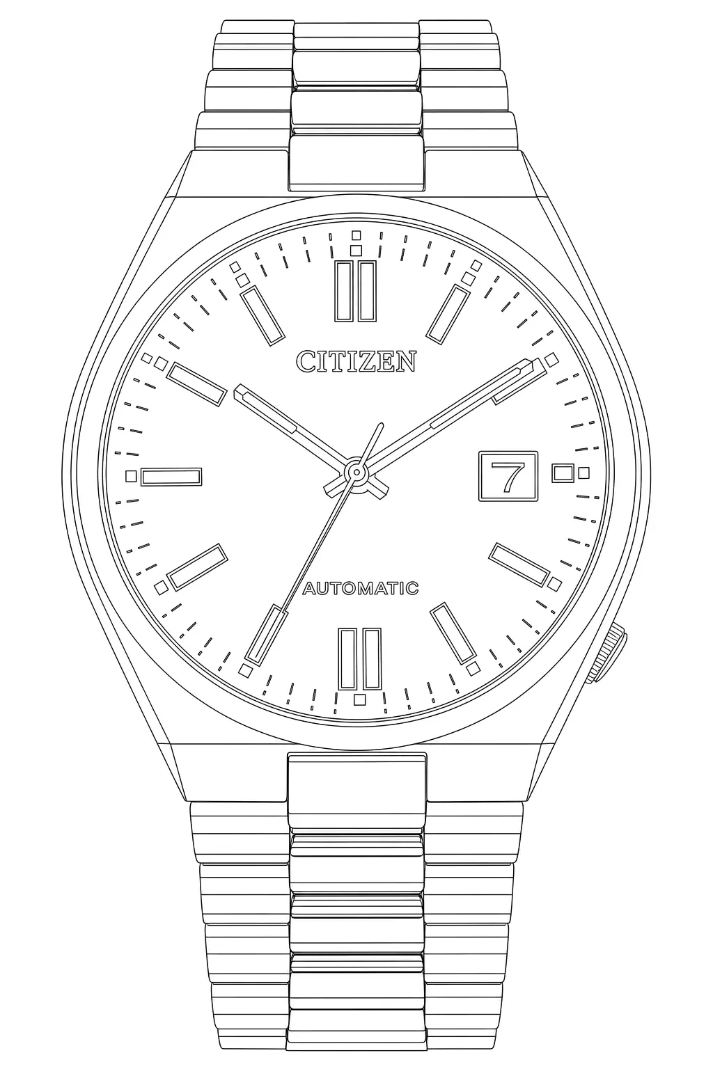 Watch technical diagram
