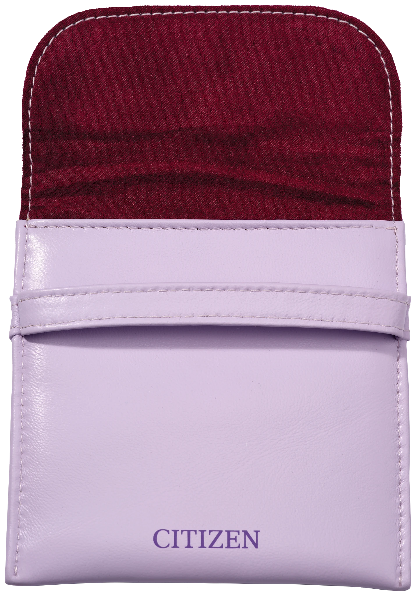 Citizen Purple Leather Watch Pouch image number 1