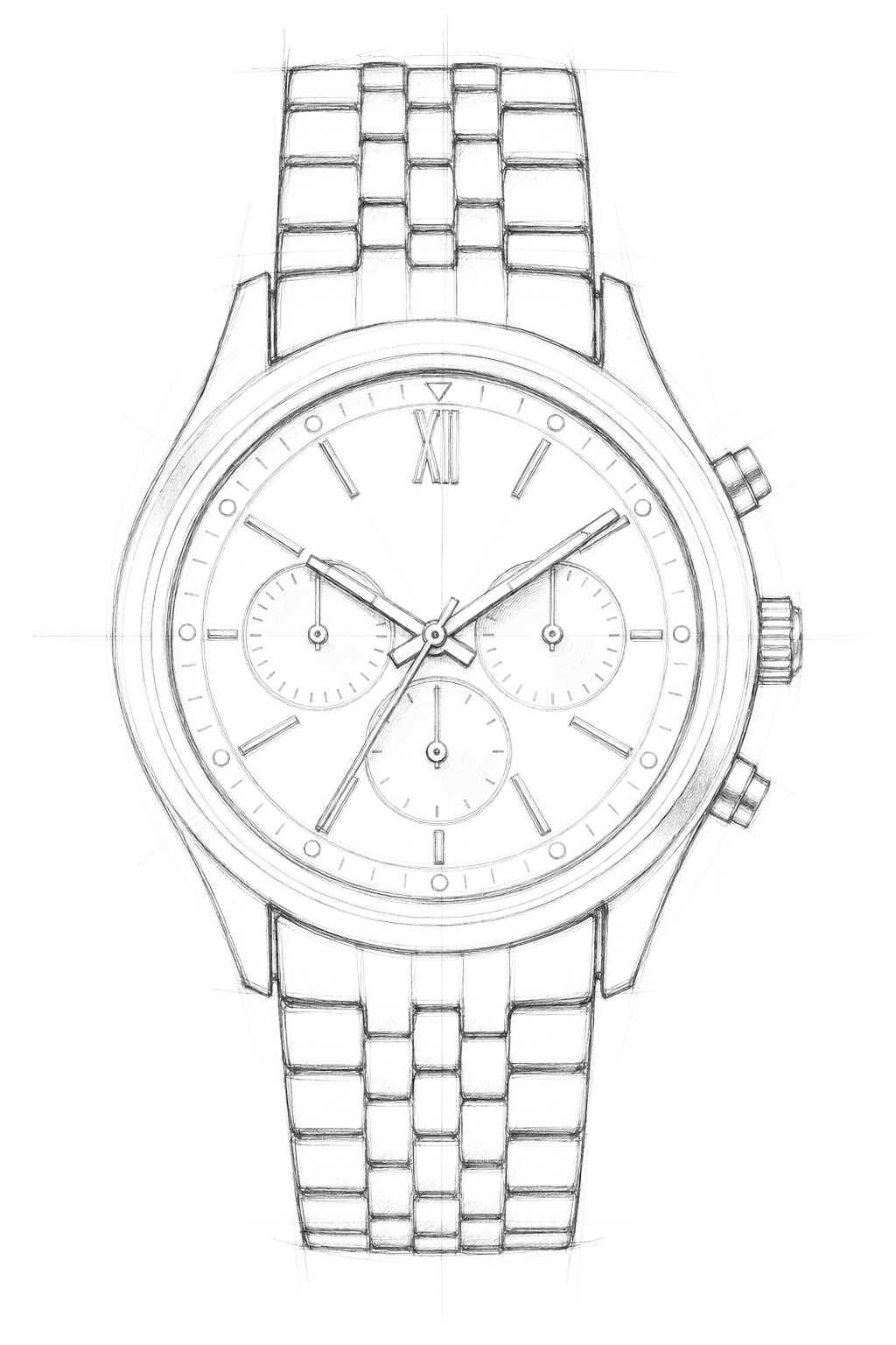 Watch technical diagram