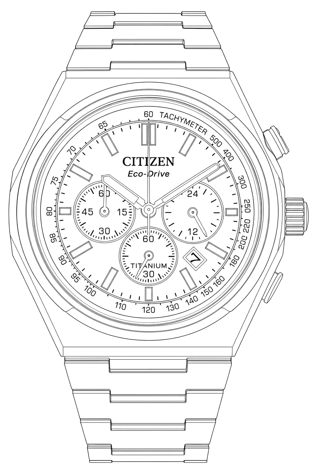 Watch technical diagram