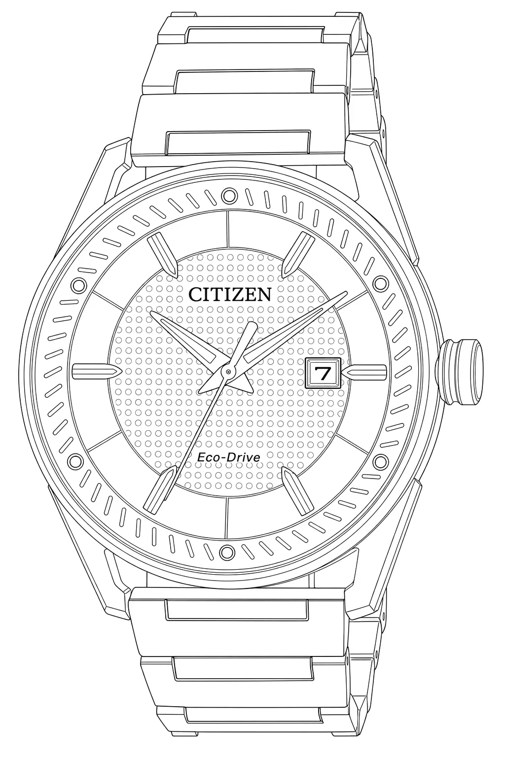 Watch technical diagram