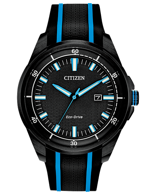 Citizen AR Men s Eco Drive Black Stainless Steel Watch CITIZEN