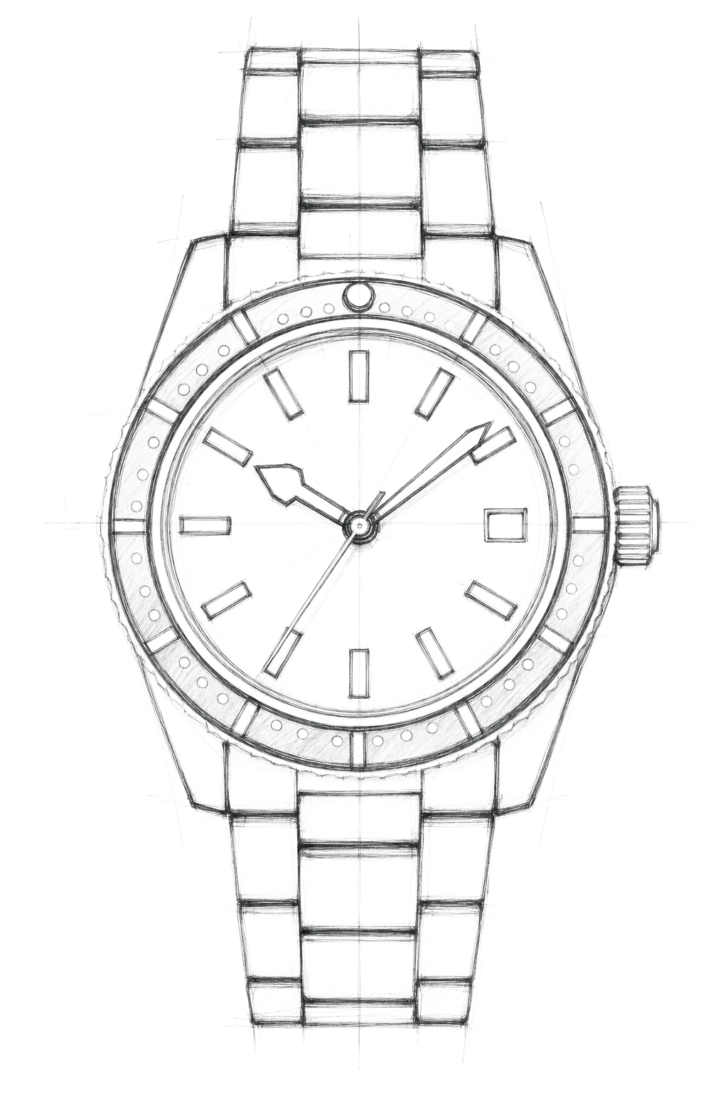 Watch technical diagram