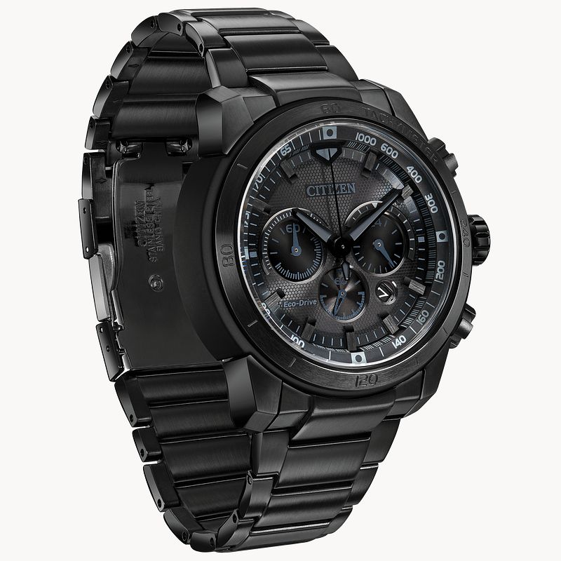 Ecosphere - Men's Eco-Drive Black Stainless Steel Watch | CITIZEN