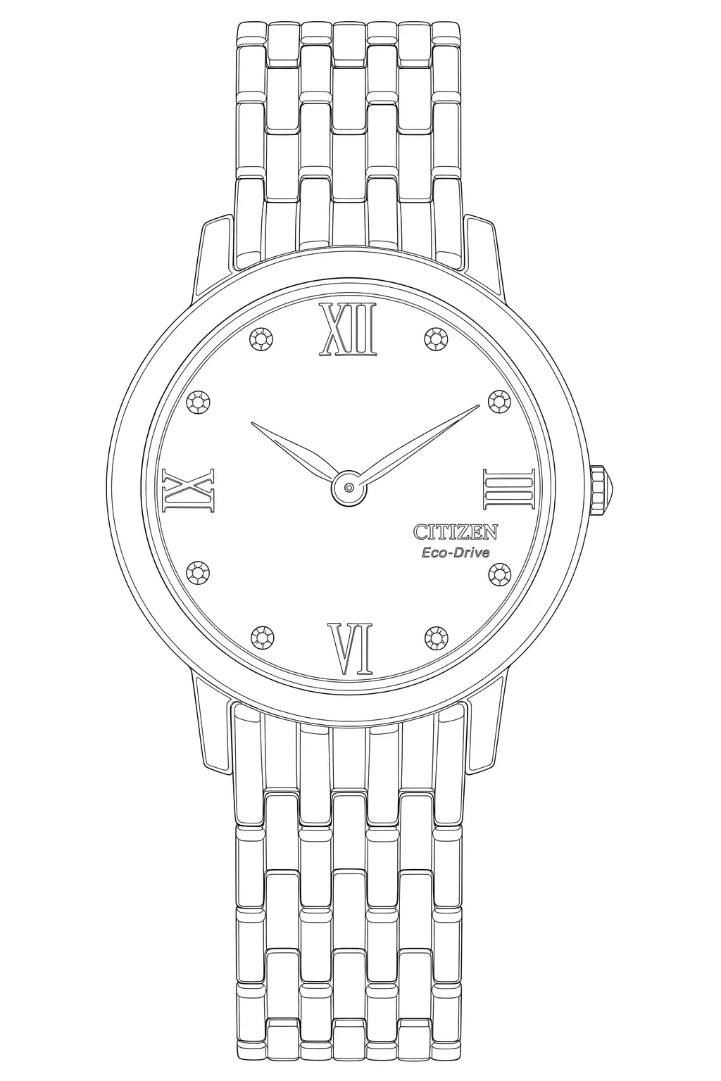 Watch technical diagram