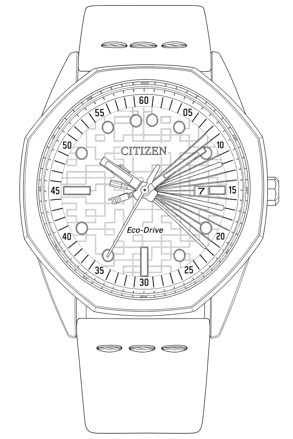 Watch technical diagram